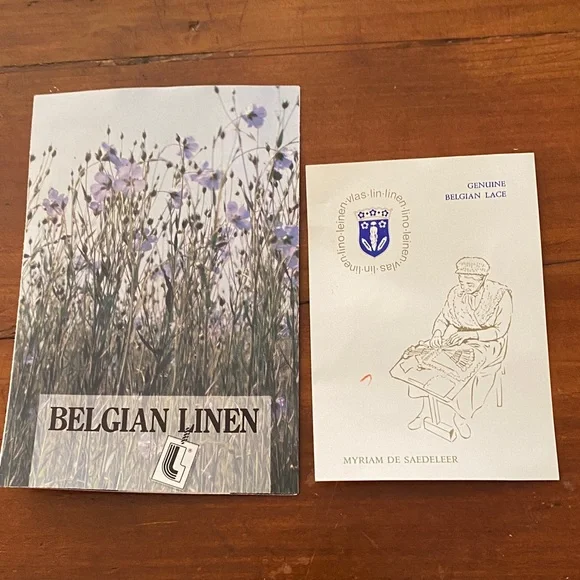 Belgian and Handmade Lace Set - Picture 2 of 8